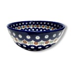 C38 Bunzlau Rijstkom - Rice Bowl groot 70X Flower Tendril Rice Bowl